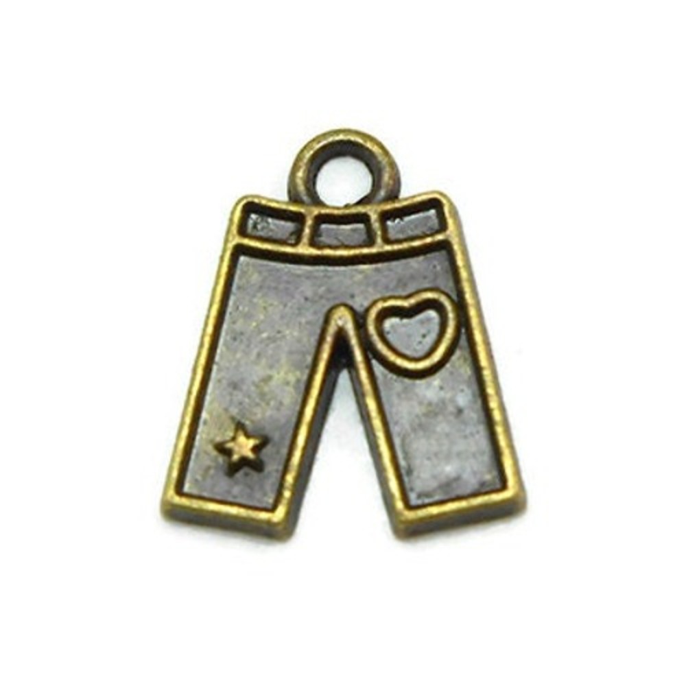 10pcs Pants Charms Bronze Tone Metal jeans clothes clothing charms‎